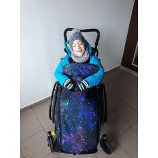 Nánožník na invalidný vozík / rehabilitačný kočík DIZAJNOVÉ LÁTKY